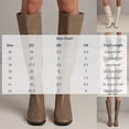 thumbnail image 3 of Women's Knee High Boots Zippered Casual Winter Boots Low Block Heel Solid Color Faux Leather Comfortable Walking Shoes for Daily Outdoor Indoor Use Brown D, 3 of 9