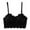 Black, variant on Womens Sexy Lace Backless Bralette Bra Vest Crochet Tank Camisole Padded Bra Crop Top Lingerie Lace Bralettes for Women Lace Bandeau Bra with Straps and Removable Pads