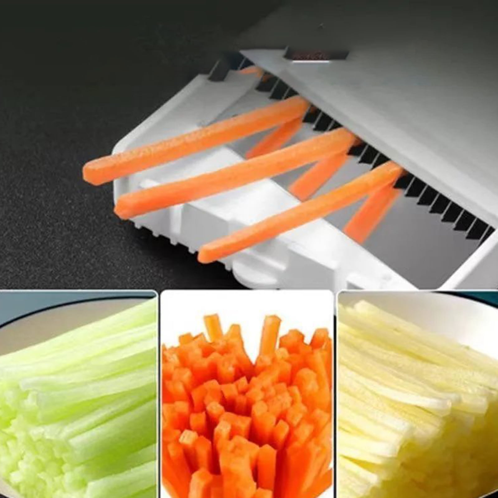 HEVOL Adjustable Mandoline Slicer, 5 in 1 Stainless Steel Food Slicer with  Extra Brush & Cut-Resistant Gloves, Vegetable Chopper Julienne Slicer for  Kitchen Carrot Potato Onion Cheese French Fry - Yahoo Shopping
