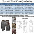 thumbnail image 2 of TINZ Male Short Print Shorts Pocket Full Print Button Zipper Pants Workers Pants Men Relaxed Fit Cargo Pants for Men, 2 of 3