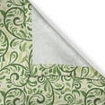 thumbnail image 4 of Ambesonne Green Valance Pack of 2, Curly Ornate Leaf Damask, 42"X18", Pale Green Fern Green, 4 of 5