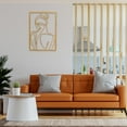 thumbnail image 1 of Metal Wall Art Decor Figuras coleccionables Estatuas colgantes Interior Minimalista de la pared Dibujo lineal para Farmhouse trasera Macarena Escultura de pared, 1 of 8