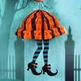 thumbnail image 6 of Halloween Hanging Ornament Halloween Witch Legs Witch Legs Halloween Decorations Hanging Halloween Party Decorations Purple Honeycomb Paper Flower Ball, 6 of 7