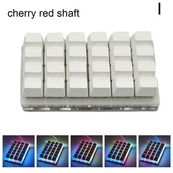 24-key Programmable Mechanical Keyboard DIY Customize Programming A8M2 USB W2R9