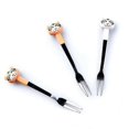 thumbnail image 3 of Snack fork animal shape design stainless steel fruit fork dessert fork food pick, 3 of 5