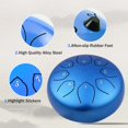 thumbnail image 3 of Tambor Musfunny Kids de acero, 6 pulgadas, 8 notas, C-Key, azul, 3 of 7