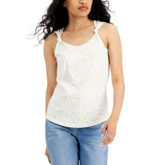 MSRP $35 Inc International Concepts Women Knotted-Strap Tank Top Size XL