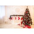 thumbnail image 3 of YUSDECOR 7X5ft Christmas Backdrops Red Socks Bear Christmas Tree Photography Background Kids, 3 of 4