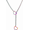 25" Colorful Heart, variant on Heart Slip Chain Necklaces for Women,Stainless Steel O-Ring Adjustable Lariat Y-Necklace,Punk Gothic Cuban Collar Choker Necklace for women