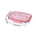 thumbnail image 3 of Hot Sale!Lunch Box For Workers, Girls, Microwave Heating Lunch Box, Student-specific Compartment Plastic Lunch Box, 3 of 3
