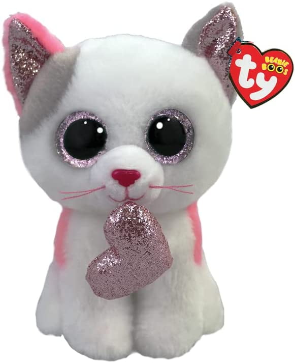 Normaal Normalisatie warmte Ty Beanie Boos - MILENA The White Cat with Pink Foil Heart 2023 - 6" Plush  - Walmart.com