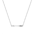 thumbnail image 3 of Collar con colgante de plata shaofei diseño flecha lateral, 3 of 4