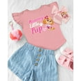 thumbnail image 5 of Mothers Day Paw Patrol Mommy Little Pup Ruffle Toddler Girls Ruffle Sleeve Top 3T Mauvelous, 5 of 5
