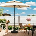 thumbnail image 4 of Costway Fillable Umbrella Base with Shell Texture 3 Coupler Sizes for Lawn Poolside Garden, 4 of 10