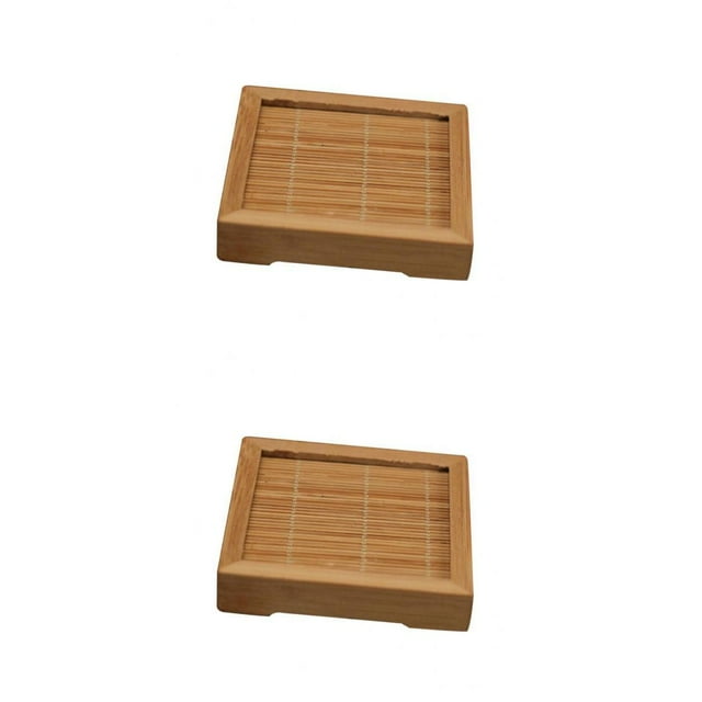 Bamboo Wooden Coaster Coaster Bowl TeaPot + L