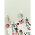 thumbnail image 5 of Bagilaanoe Toddler Baby Girl Summer Dress Floral Print Sleeveless A-line Princess Dresses 6M 12M 18M 24M 3T 4T Kids Casual Swing Sundress, 5 of 8