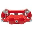 thumbnail image 5 of TRQ Front Brake Pad & Rotor Kit Slotted X Drilled Ceramic Performance Red Premium G-Coated Fits 2012-2017 Ford F-150, 5 of 5