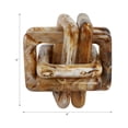 thumbnail image 4 of Decorative Knot Statue for Home Decor - Sculpture Ornament for Bathroom, Living Room, and Bookshelf Decor - Figurine Accent for Coffee Table, Bedroom, and Office Desk Styling - 6", Tan, 4 of 12