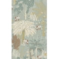 thumbnail image 5 of Aqua Tropical Trees Metallic Wallpaper R8370, 5 of 5
