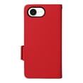 thumbnail image 6 of for iPhone 16e Wallet Case, Lychee Pattern PU Leather Purse Cover with Card Holder, Flip Kickstand, Magnetic Clasp, Full Body Shockproof Silicone Inner Shell Protective Phone Case, Red, 6 of 9