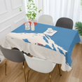 thumbnail image 2 of Yayeee Tablecloths 60" x 120" Rectangle Wrinkle Resistant Party Table Cover, Snow Mountain, 2 of 8