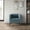 Light Blue, variant on Castle Place Luxurious Corduroy Velvet Upholstered Armchair, Black