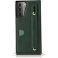 thumbnail image 5 of case for Samsung Galaxy S21 Plus Wallet Case, Removable Adjustable Leather Strap Crossbody Card Holders Case Neck Strap Lanyard Purse Shoulder Strap Purse Case for Samsung Galaxy S21 Plus 5G KB Green, 5 of 14