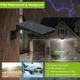 thumbnail image 3 of TeqHome Solar Wall Light Outdoor 60LEDs PIR Motion Sensor Remote Control Wireless Lamps IP65 Waterproof Lighting for Garage Front Door Garden Pathway, 3 of 8