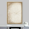 thumbnail image 2 of IDEA4WALL Framed Canvas Wall Art Minimal Brown White Forest Tree Wood Rings Retro Art Rustic Duotone Nature Wilderness Abstract Print Relax/Calm for Living Room, Bedroom, Office - Natural 24"x36", 2 of 5
