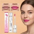 thumbnail image 3 of Transfer Proof Vinyl Lip Gloss Long Lasting Waterproof Tinted Lip Cream High Shine Lip Tint 4ml Rose, 3 of 6
