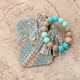 thumbnail image 5 of Tarjetero, billetera bohemia de pulsera, monedero, monedero de bolsillo para mujer, monedero, llavero con borla de cuentas azul y beige, llavero tipo brazalete, llavero con pulsera, billetera con broc, 5 of 5