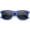 Dark-Blue / Smoke, variant on Retro Wide Temples Neutral-Colored Lens Horn Rimmed Sunglasses 55mm (Yellow / Smoke)