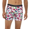 thumbnail image 2 of Men'S Boxer Briefs, Flamingo Banana Leaf_A Soft And Breathable Mens Underwear Boxer Briefs With Widen Waist, 2 of 2