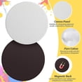 thumbnail image 4 of 25 Pieces Magnetic Painting Canvas Panels 2.5 Inch Round Magnetic Mini Canvas Panels DIY Refrigerator Decoration, 4 of 5