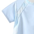 thumbnail image 2 of ATOGUTA Outfits for Girls Trendy Kids Short Sleeve T Shirts and Elastic Waist Shorts Size 1T-15 Kids Fashion Clothing Sets Blue, 2 of 2