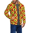 thumbnail image 2 of Honeii Music Colors Print Hoodies for Men, Pullover & Full Zip, Breathable Zip up Hoodie, Sweatshirt-XX-Large, 2 of 5