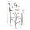 thumbnail image 4 of CorLiving Antonio Counter Height Barstool in Bonded Leather, 4 of 4