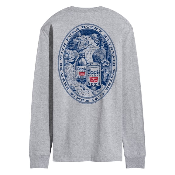Coors Banquet - Coors Banquet Rocky Mountain Etch - Adult Long Sleeve T-Shirt