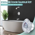 thumbnail image 3 of Shower Knob Handle Kit Compatible with Moen 96782 Chateau, Replacement Shower Knob Handle for Single Handle Bathroom Tub and Shower Handle, Include Screw, Chrome Knob Insert Transparent Transparent, 3 of 5
