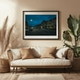 thumbnail image 3 of Shawinigan Streets 01 - Shawinigan Québec Canada Photography Street Photography Nightlife Architecture City Night Sky Scenic Black Framed Wall Art Print 5 x 7 inches, 3 of 4