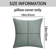 thumbnail image 6 of REGALWOVEN Pack of 2 Square Throw Pillow Covers Waterproof Modern Decorative Sofa Cushion Cases for Living Room, Bedroom Teal Grey 18" x 18", 6 of 6