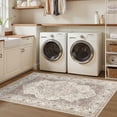 thumbnail image 6 of UERMEI 3'x5' Washable Area Rugs for Living Room, Vintage Floral Boho Printed Carpet, Non Slip Indoor Rug for Bedroom Home Decor Carpets - Brown, 6 of 10