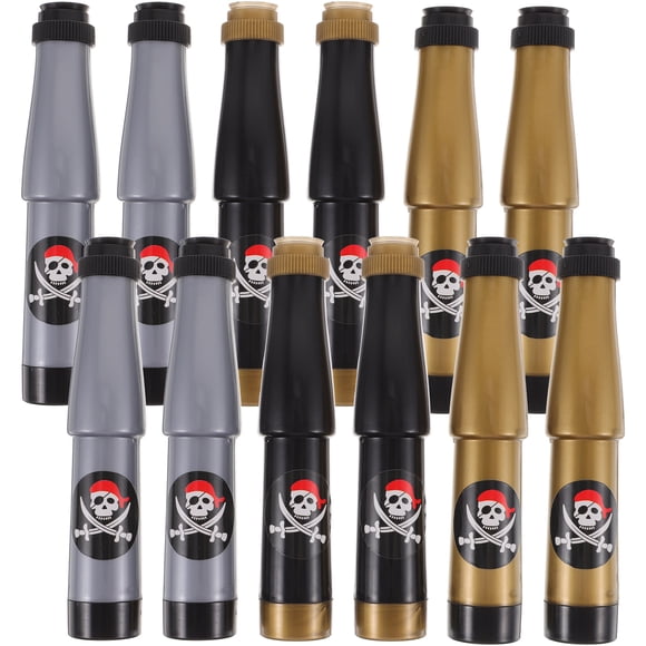 MasteelfCA 12pcs Single-tube Telescope Plaything Telescopic Pirate Telescopes Funny Plaything for Party