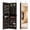 Brown, variant on Costway Mirrored Jewelry Cabinet Jewelry Organizer w/2 LED Lights Rustic Brown