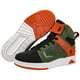 thumbnail image 1 of Bofucn Botas de cuero para motocicleta, zapatos para montar en la calle, zapatos antideslizantes con cremallera lateral para hombres y mujeres (negro/verde adulto 8,5 hombres/9,5 mujeres), 1 of 1