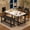 Marble White, variant on M optimized Dining Table Set for 4, Kitchen Table with 2 Upholstered Chairs and Bench, 4PCS Wood Kitchen Dining Room Set, for Small Space, Apartment, Home, Kitchen