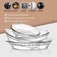 thumbnail image 5 of Moldes for tartas de cristal con asas for hornear y servir postres, aperitivos, ensaladas, 5 of 6