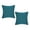Blue, variant on Coral Pink Stripe Recycled Cotton Pillow Cover 18x18 (Set of 2)