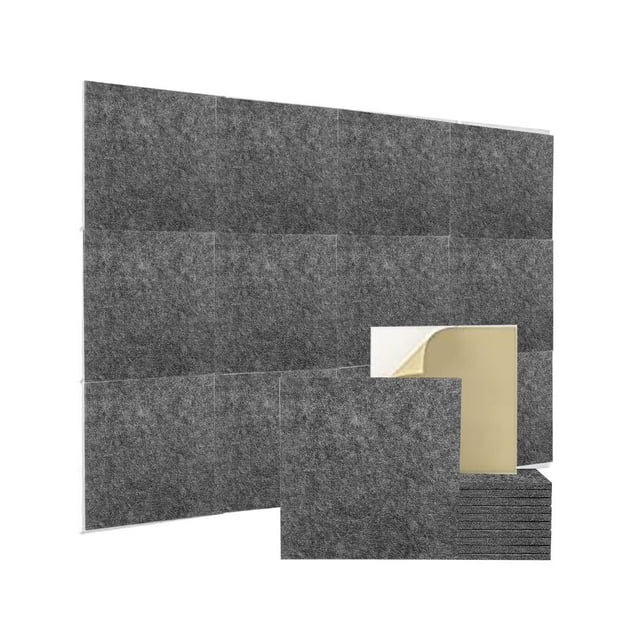 Soundproof Wall Stickers Acoustic Panels Noise Reduction For Home And Polyester Fiber Sound Absorbing Decoration