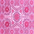 thumbnail image 1 of Ahgly Company Indoor Square Abstract Pink Modern Area Rugs, 3' Square, 1 of 4